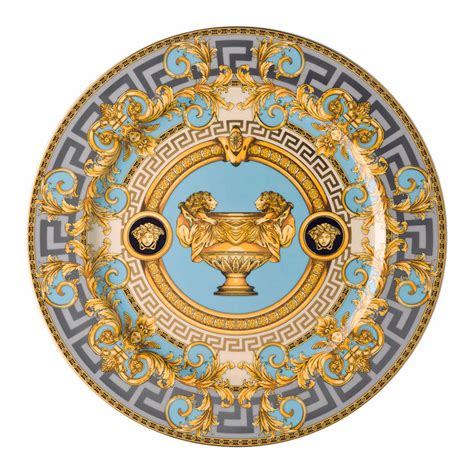 piatti e zuppiere di versace|VERSACE HOME Piatto Piano 30 cm Prestige Gala Bleu 2.